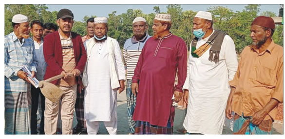 ব্রাহ্মণপাড়ায় পাঞ্জেগানা মসজিদের ভিত্তিপ্রস্তর স্থাপন