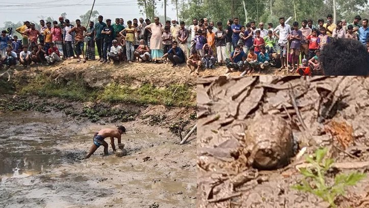  গ্রেনেড উদ্ধার পুকুর থেকে