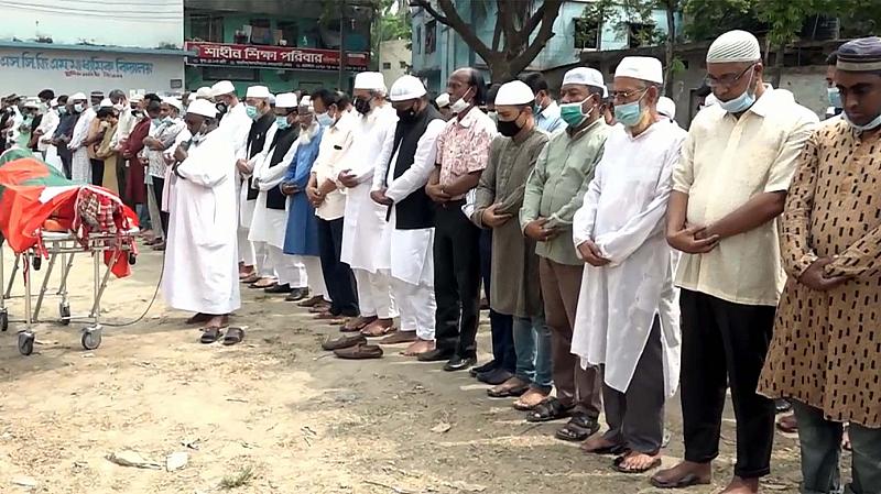 ভাষা সৈনিক ইউসুফ কালুর জানাজা সম্পন্ন