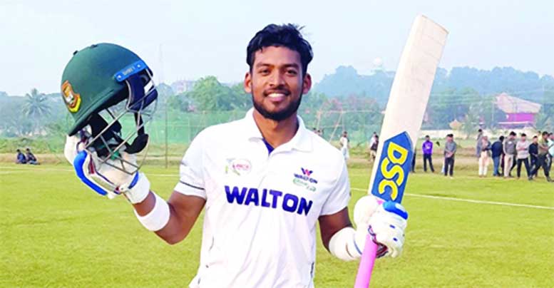 টেস্টে শান্তর প্রথম সেঞ্চুরি টেস্টে শান্তর প্রথম সেঞ্চুরি
