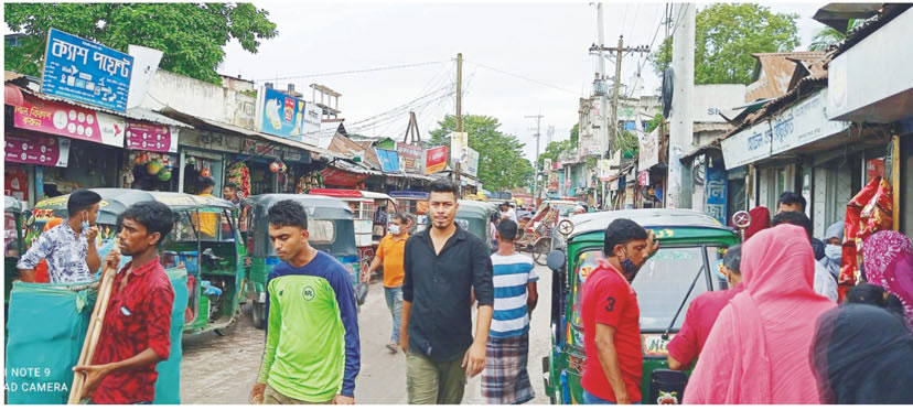 লকডাউনেও খোলা দোকান মার্কেট, সড়কে যানজট প্রশাসনের তৎপরতা নেই ব্রাহ্মণপাড়ায় লকডাউনেও খোলা দোকান মার্কেট, সড়কে যানজট প্রশাসনের তৎপরতা নেই ব্রাহ্মণপাড়ায়