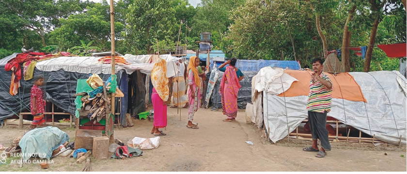 কঠোর লকডাউনে মানবেতর জীবনযাপন করছে ব্রাহ্মণপাড়ার বেদে-পল্লী