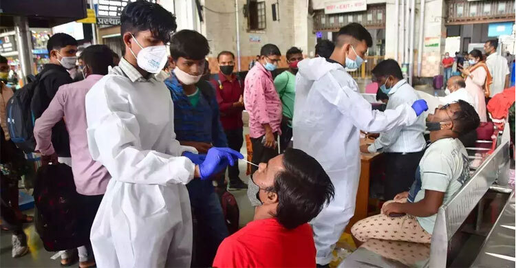 ভারতে এক সপ্তাহে করোনায় আক্রান্তের সংখ্যা বেড়েছে ২২ শতাংশ
