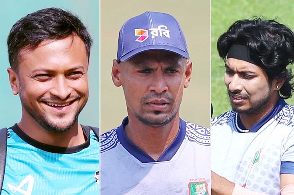 সাকিব-মোস্তাফিজ-সৌম্য ফিরলেন, আফিফ-পারভেজ বাদ