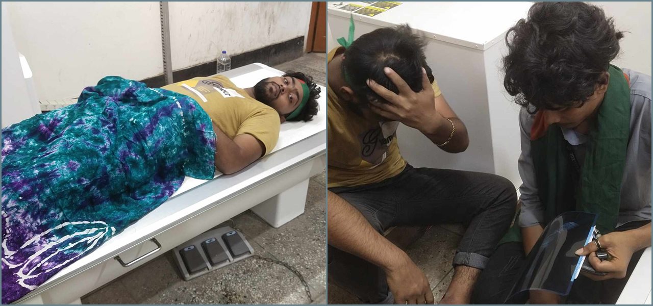 বঙ্গভবনের সামনে কুমিল্লা ভিক্টোরিয়া কলেজের শিক্ষার্থীসহ ২ জন গুলিবিদ্ধ