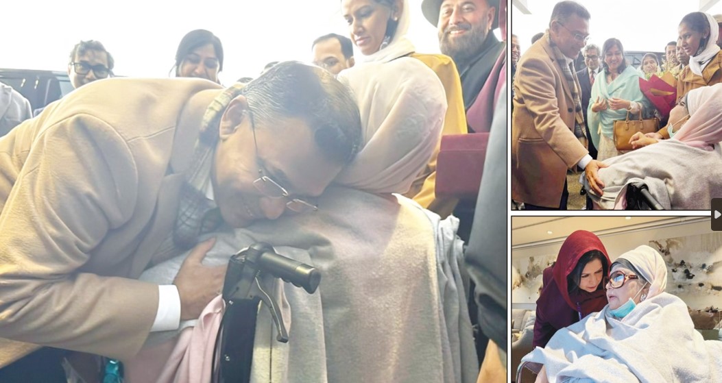   লন্ডনে মা-ছেলের  আবেগঘন মিলন