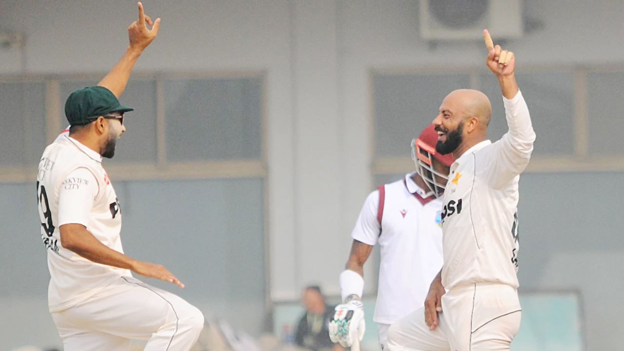  স্পিন বিষে নীল ওয়েস্ট ইন্ডিজ, সংক্ষিপ্ততম টেস্ট জয় পাকিস্তানের