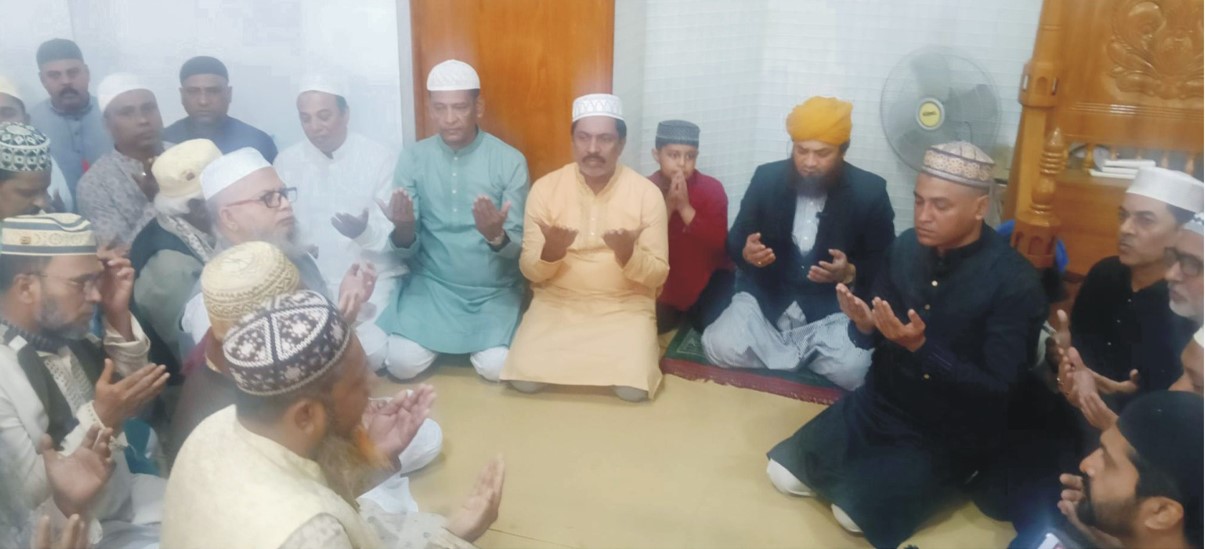   তারেক রহমানের স্বদেশ প্রত্যাবর্তন ও  খালেদা জিয়ার রোগমুক্তি কামনায়  দোয়া ও মিলাদ