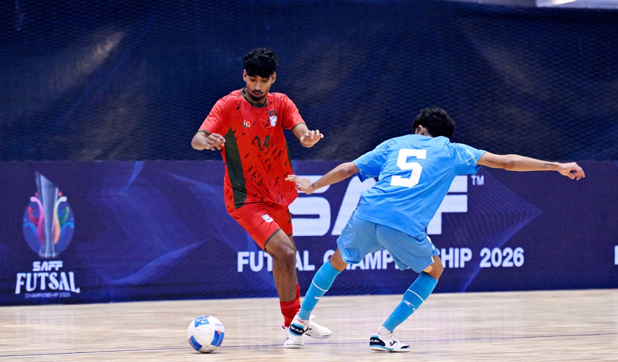 ভারতের সঙ্গে ৪-৪ গোলে ড্র করল বাংলাদেশ