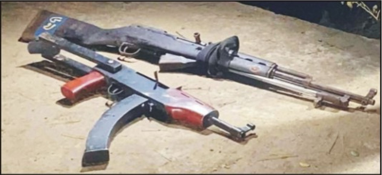  হাইওয়ে পুলিশ ফাঁড়ি থেকে লুট  হওয়া অস্ত্র উদ্ধার