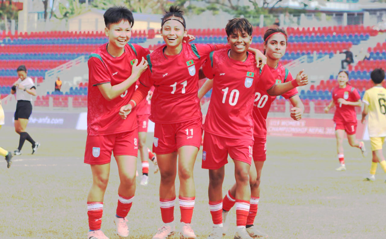 ভুটানের জালে বাংলাদেশের ১২ গোল