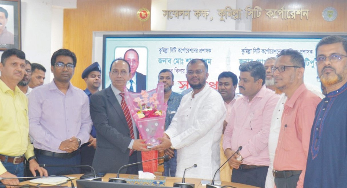   দূর্নীতিমুক্ত করার ঘোষণা দিয়ে  কুমিল্লা সিটি প্রশাসকের দায়িত্ব  নিলেন ইউসুফ মোল্লা টিপু