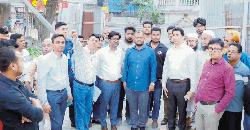  কুমিল্লায় নির্মাণাধীন আধুনিক  পার্ক পরিদর্শনে জেলা প্রশাসক  ও কুসিক প্রশাসক