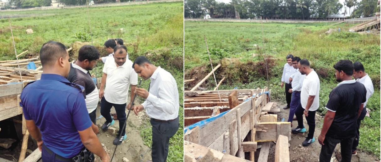 উন্নয়ন কাজ  পরিদর্শনে কুসিক প্রশাসক