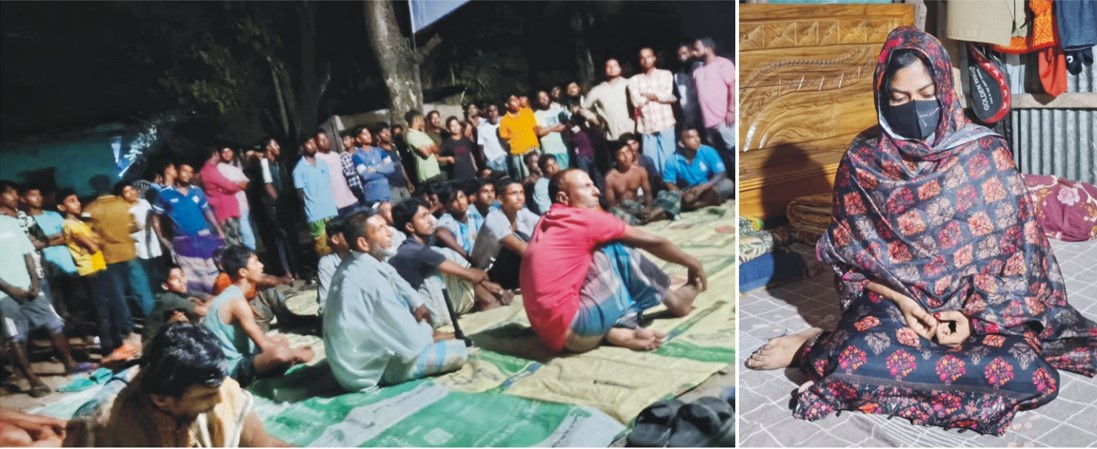  ব্রাহ্মণপাড়ায় বিয়ের দাবিতে প্রেমিকের বাড়িতে গোপালগঞ্জের  তরুণীর অনশন, তোলপাড়
