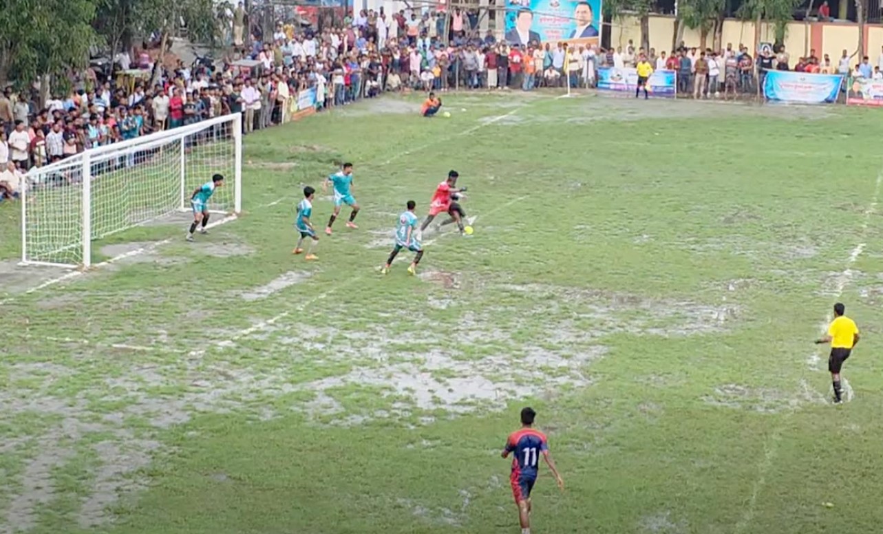 সদর দক্ষিণ-মনোহরগঞ্জের ম্যাচ গোলশূন্য ড্র