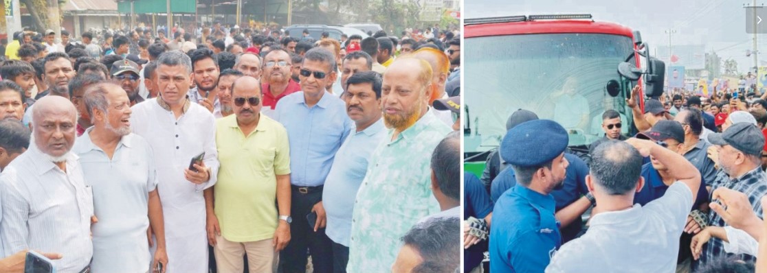  প্রধানমন্ত্রীকে কুমিল্লার  পথে পথে অভ্যর্থনা