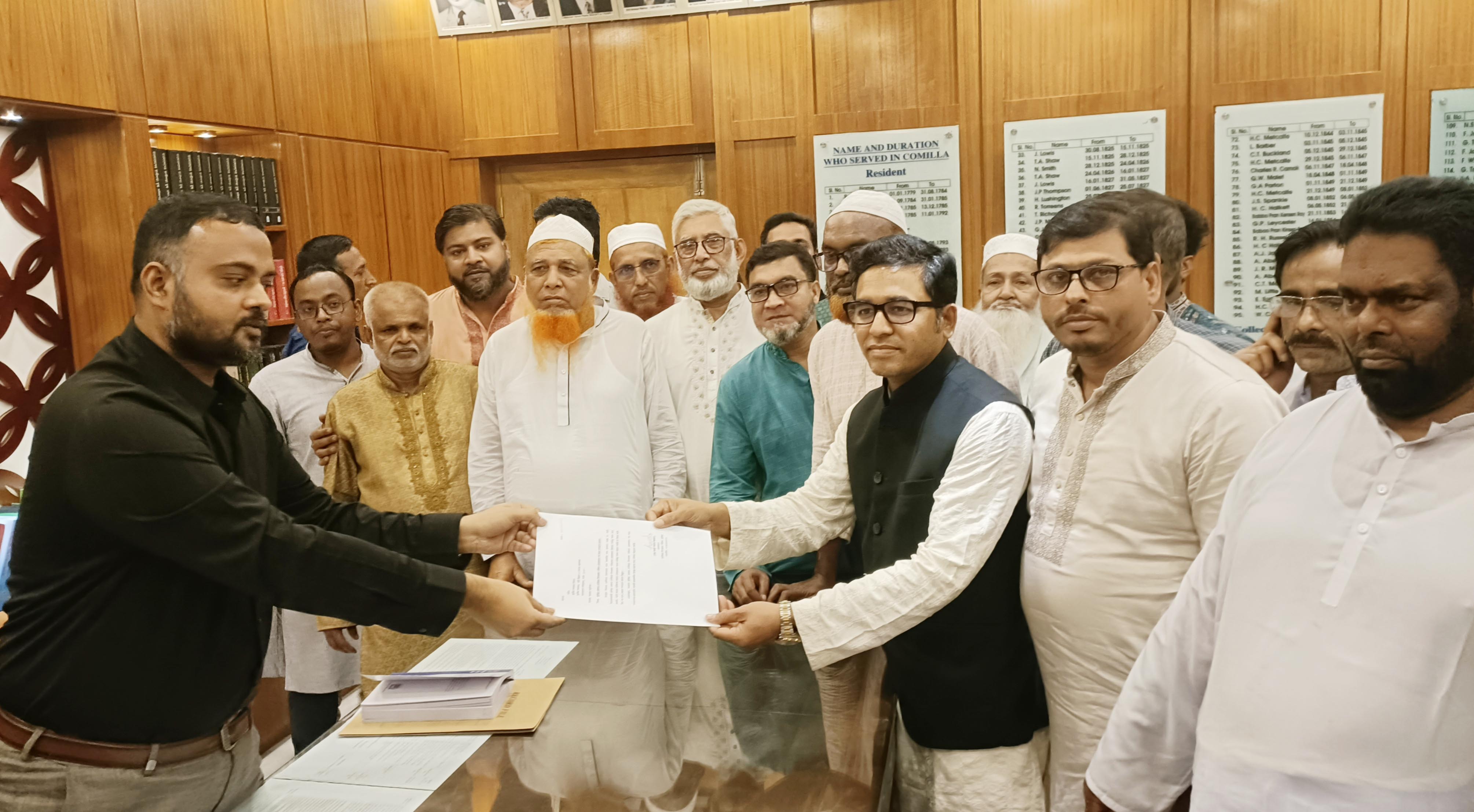 দেবিদ্বারে সংসদ নির্বাচনে প্রার্থী হতে উপজেলা চেয়ারম্যানের পদ ছাড়লেন আবুল কালাম আজাদ