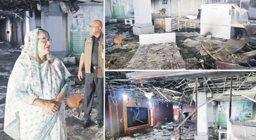   বিটিভির ধ্বংসযজ্ঞ দেখে চোখ ভিজে উঠল প্রধানমন্ত্রীর