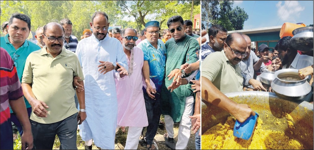 দেবিদ্বারের বিএনপির ত্রাণ বিতরণ