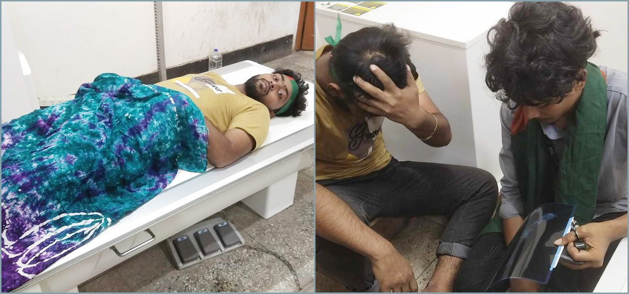 বঙ্গভবনের সামনে কুমিল্লা ভিক্টোরিয়া কলেজ শিক্ষার্থীসহ ২ জন গুলিবিদ্ধ