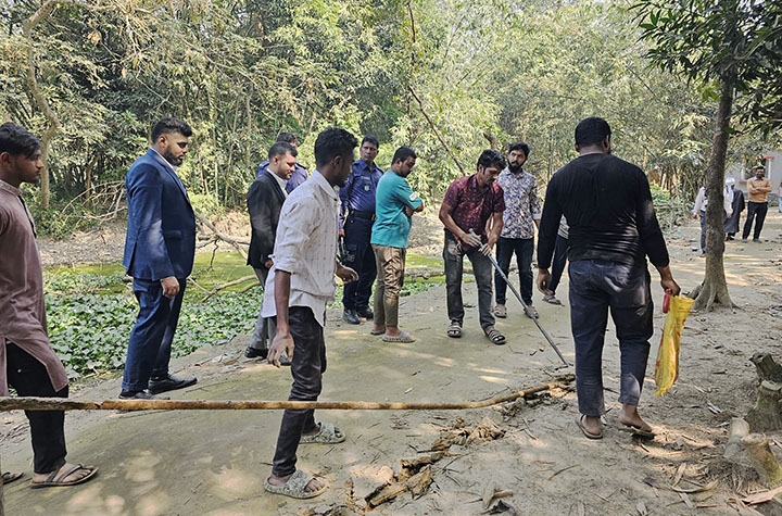 কুমিল্লায় ১৮০০ ফুট অবৈধ গ্যাস সংযোগ বিচ্ছিন্ন