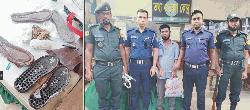  কুমিল্লা কারাগারে জুতার সোল্ডে  করে হাজতীকে গাঁজা সরবরাহের  সময় এক দর্শনার্থী আটক 