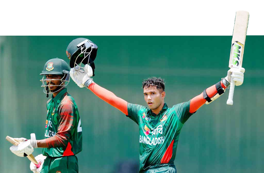 জাওয়াদের সেঞ্চুরিতে যুবাদের বিশাল জয়