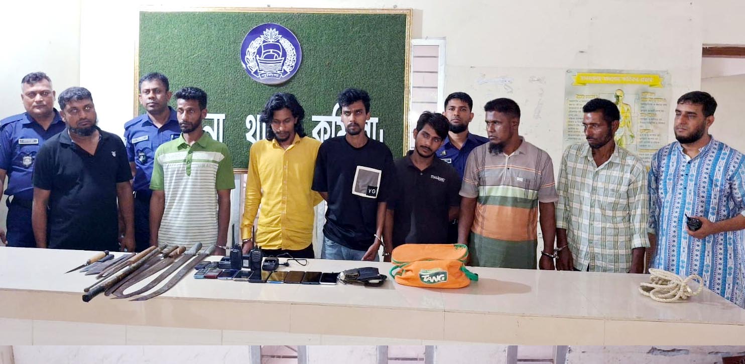 চান্দিনায় পুলিশের অভিযানে ডাকাত চক্রের ৭ সদস্য গ্রেফতার