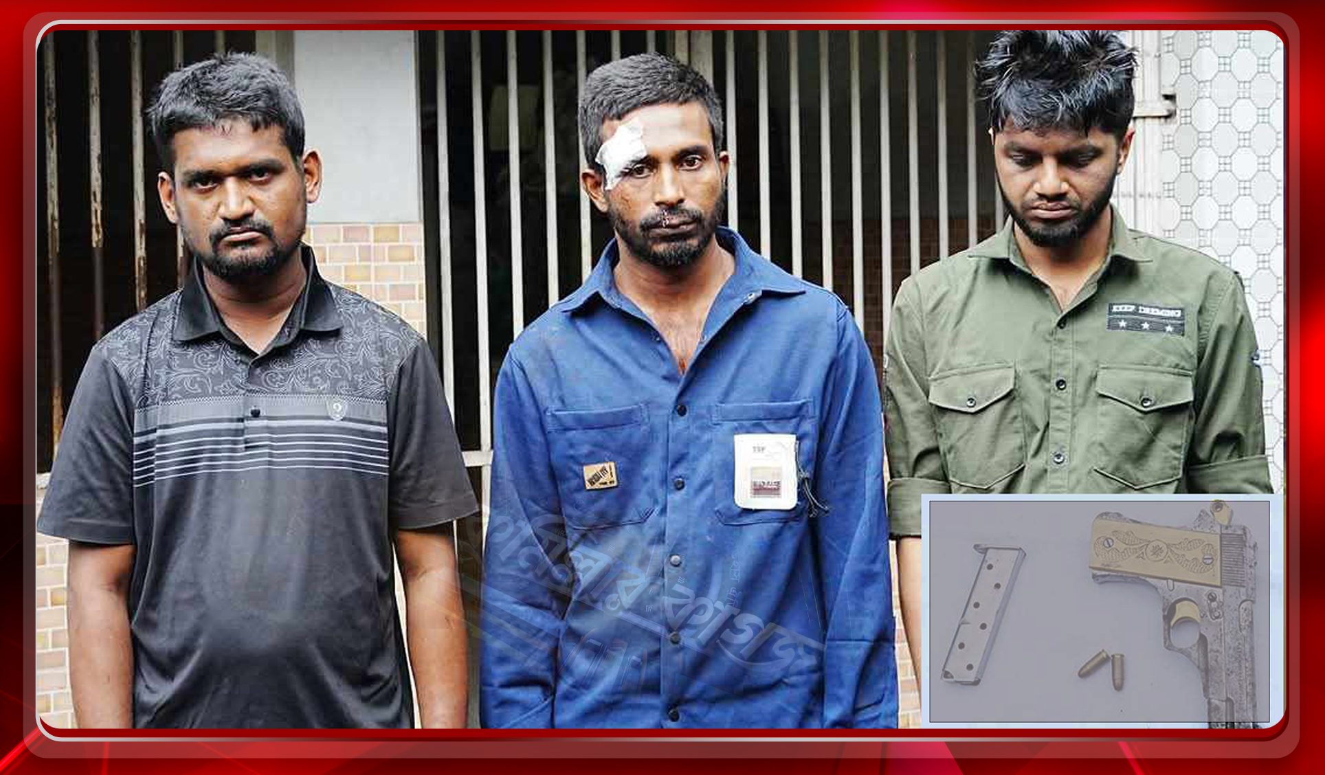 জেল হতে বের হয়েই অস্ত্র-গুলিসহ আটক ৩, ডাকাতির প্রস্তুতি চালাচ্ছিল