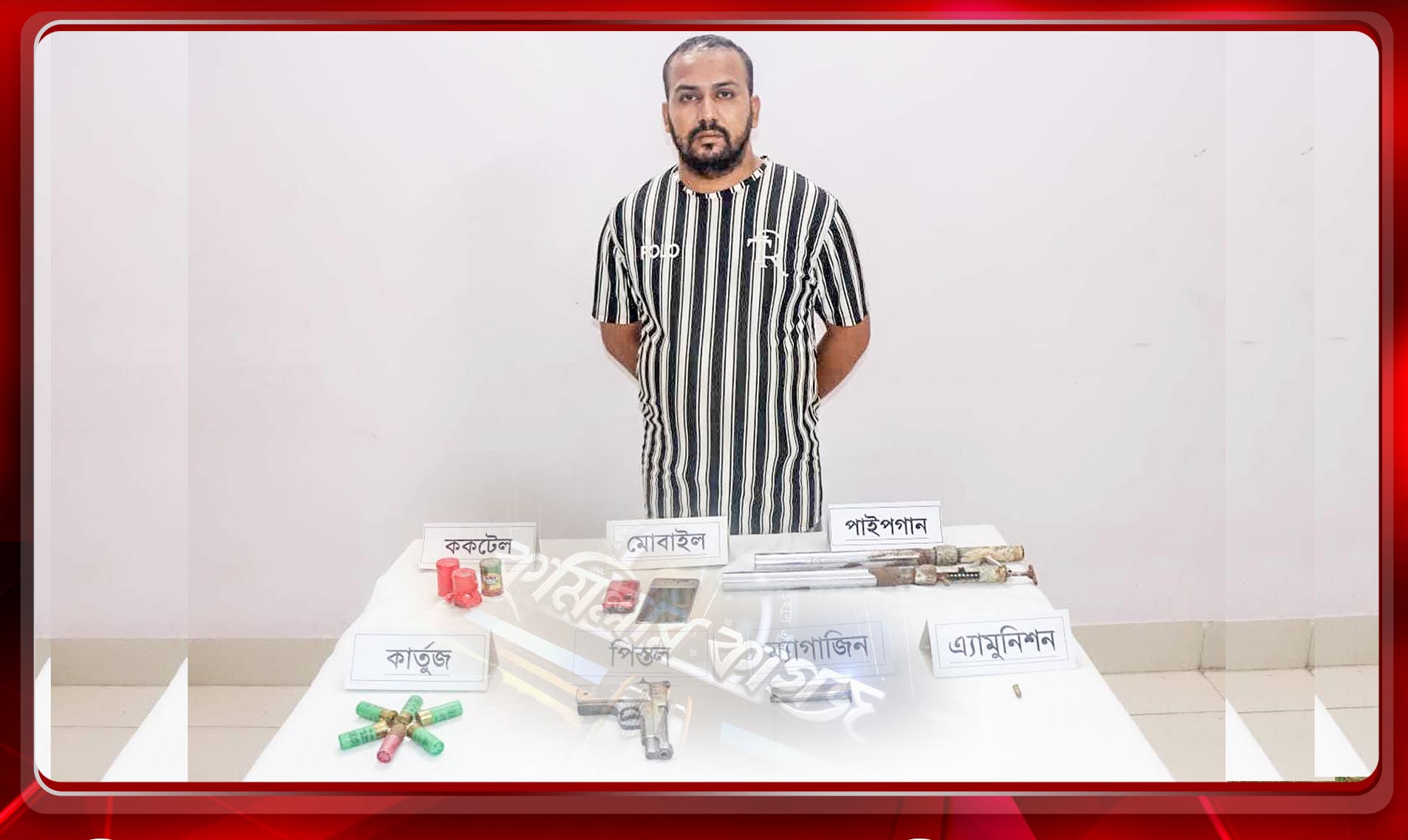 কুমিল্লায় সেনাবাহিনী-র‌্যাবের অভিযানে বিদেশী পিস্তলসহ সন্ত্রাসী শিমুল গ্রেপ্তার