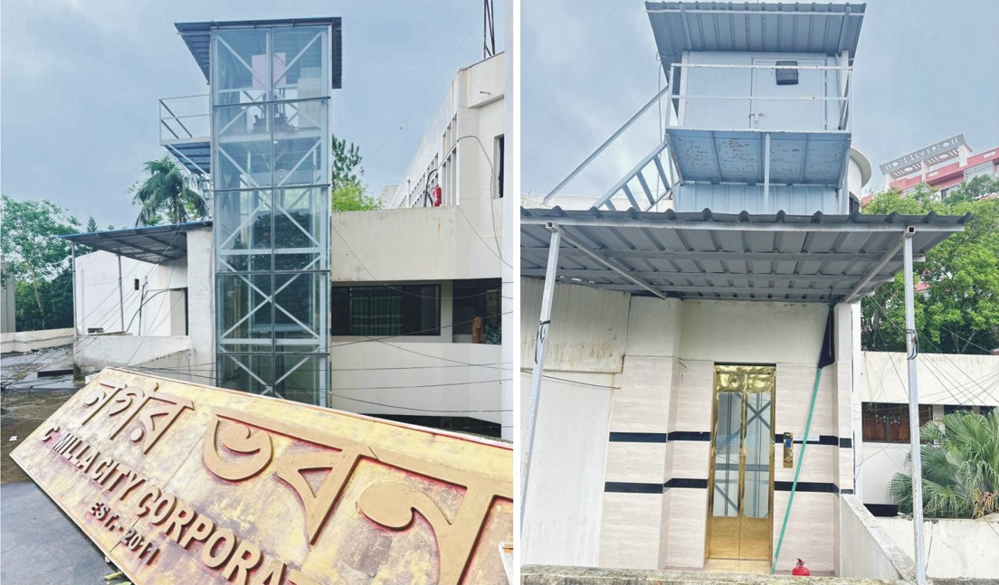 ৫৮ লাখ টাকার অপচয়ে আকাশমুখী লিফট