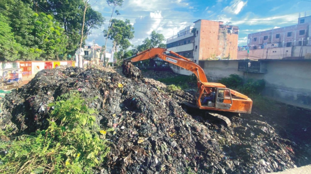  গৌরীপুর খিরাই খালেবর্জ্যের  ভাগাড় পরিচ্ছন্নতা অভিযান  