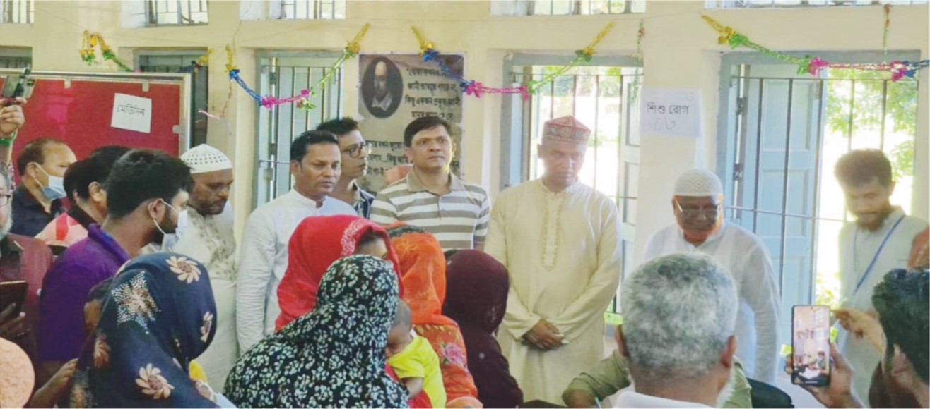 মানবিক কুমিল্লা’র  উদ্যোগে ফ্রি মেডিকেল ক্যাম্প  ও বিনামূল্যে ওষুধ বিতরণ