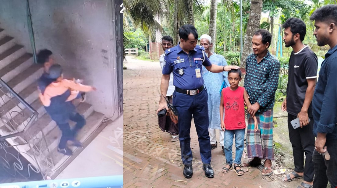 কুমিল্লার মনোহরগঞ্জে অপহৃত শিশু রাসেলকে জামালপুর থেকে উদ্ধার