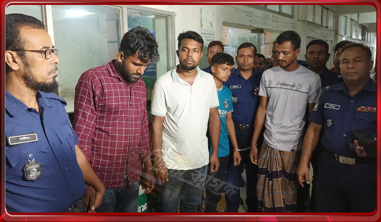 কুমিল্লায় আলোচিত ধর্ষণকাণ্ড ভিডিও ধারণকারী চার যুবক কারাগারে