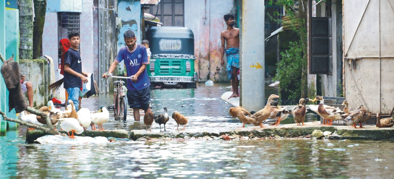 সামান্য বৃষ্টিতেই জমে থাকে পানি