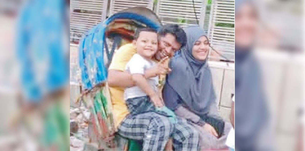  ফ্যানে ঝুলছিলেন যুবক,  খাটে স্ত্রী-সন্তানের লাশ