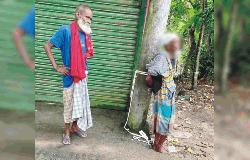 সুদের টাকা আদায়ে বৃদ্ধকে  খুঁটির সাথে বেঁধে নির্যাতন! 