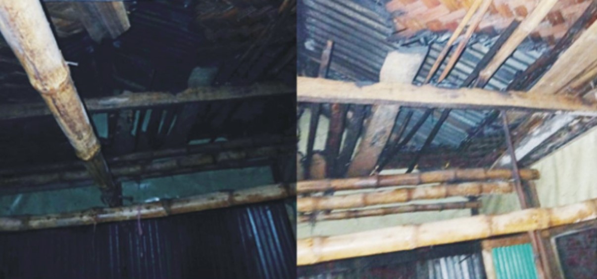 চান্দিনার জোয়াগে বসতবাড়িতে অগ্নিকাণ্ড 