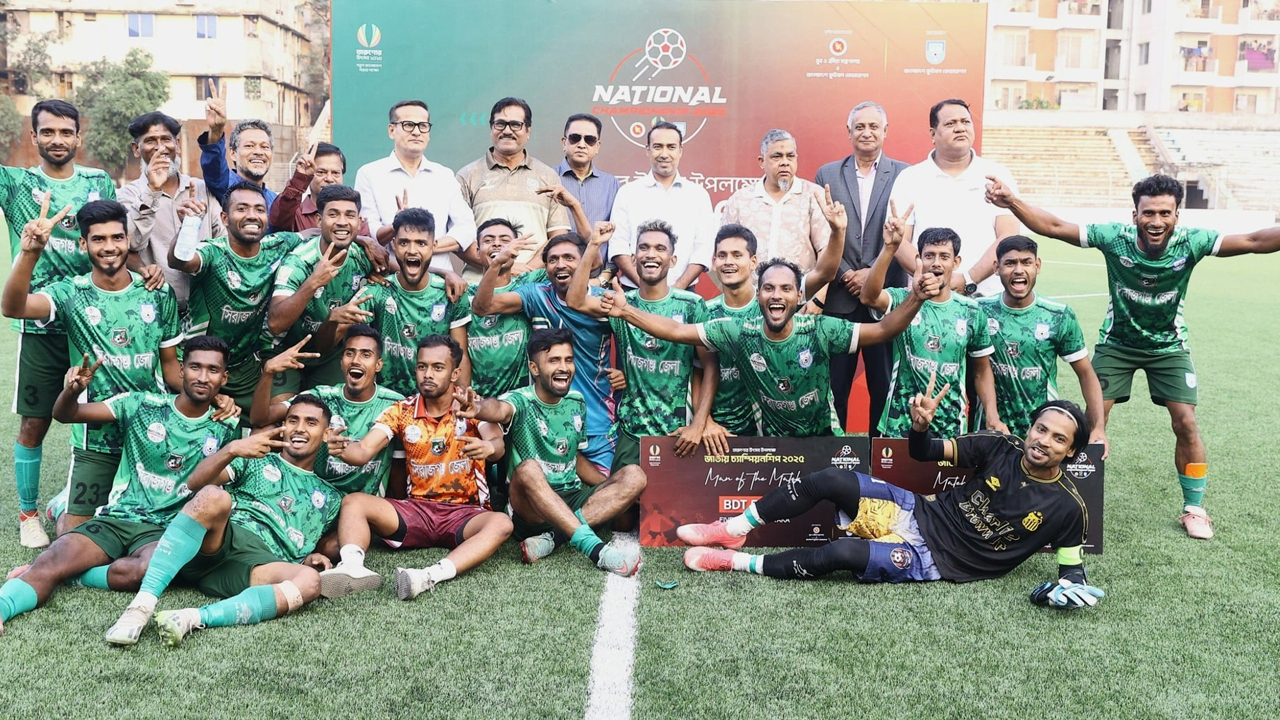  জাতীয় চ্যাম্পিয়নশিপের ফাইনালে সিরাজগঞ্জ-দিনাজপুর