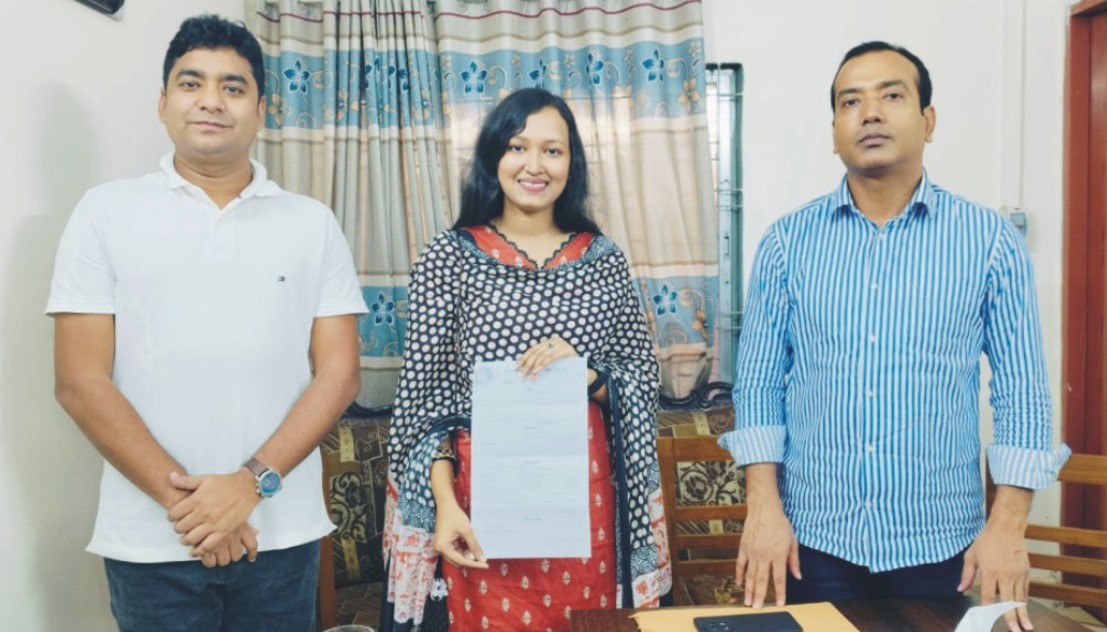  কুমিল্লা মহানগরীর জাফরিন  জগসু সম্পাদক প্রার্থী