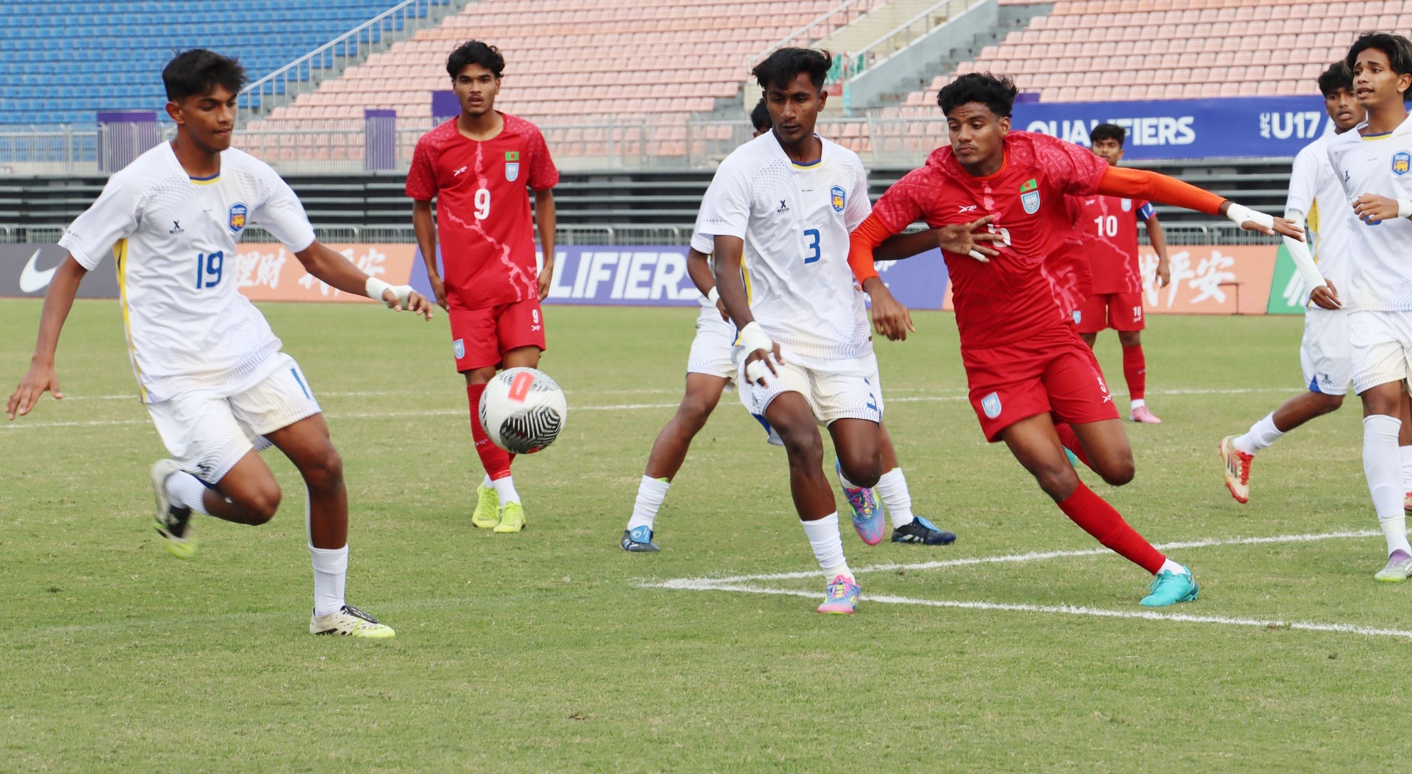  শ্রীলঙ্কাকে ৫-০ গোলে উড়িয়ে দিল বাংলাদেশ